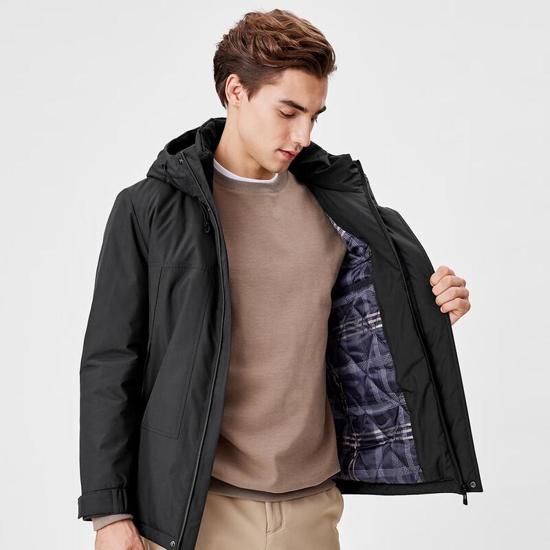 Shanshan Men's Padded Hooded Windproof Jacket