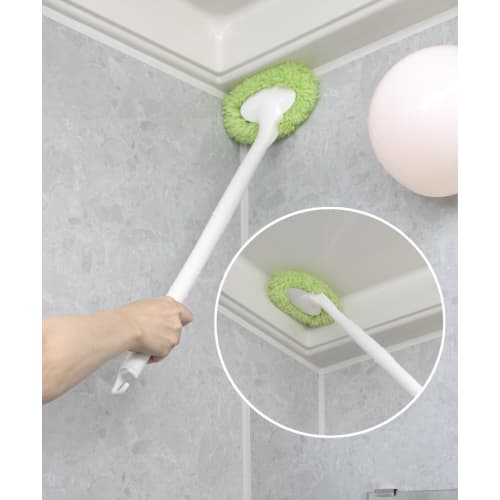 Sanko Bathroom Cleaning Brush, Joint Type, Bath Cleaner, Green, Special Fiber that Removes Dirt with Just Water, Surprise Fresh, BO-51