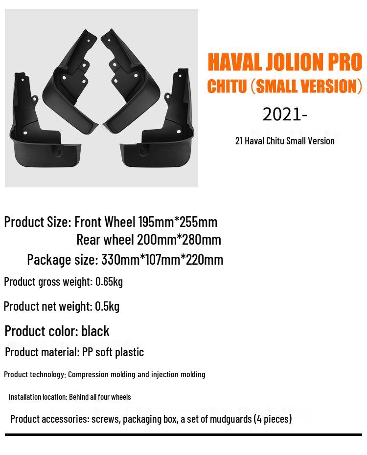 Lederkotflügel für Haval Jolion Pro/Chitu 2021-25, Kleine Version