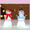 Holiday Snowman Bubble Light Ornament With Plastic Build For Seasonal Celebration