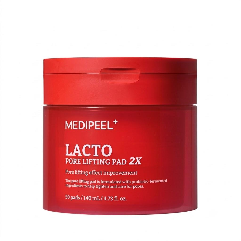 MEDI-PEEL Lacto Pore Lifting Pad 2X Feuchtigkeitsspendende Texturpflege Gesichts-Toner-Pads 140ml 50 Pads