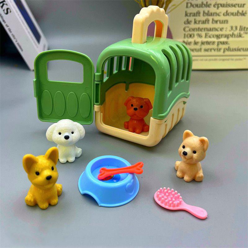 First-Class Cute Superior-Grade Dog Pet Top-Grade Basket Premium-Quality Family Play Sets Premium-Quality Dog High-Standard Doll Collection