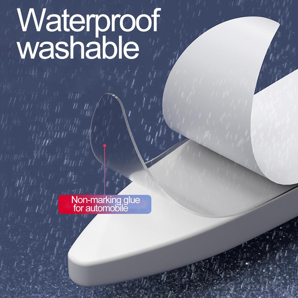 4pcs Car Door Protector Black White Clolor Auto Edge Corner Guard Protective Bumper Sticker Vehicle Door Protector Accessory