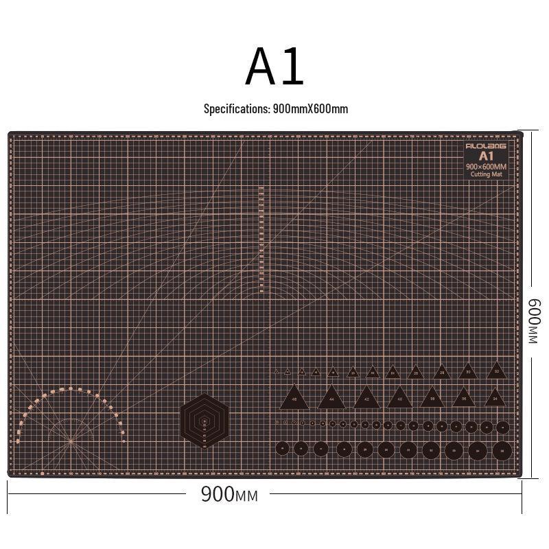 Filolang Two-Color Double-Sided Hand-Cut Engraving Cutting Mat - CP-A1/A2/A3/A4