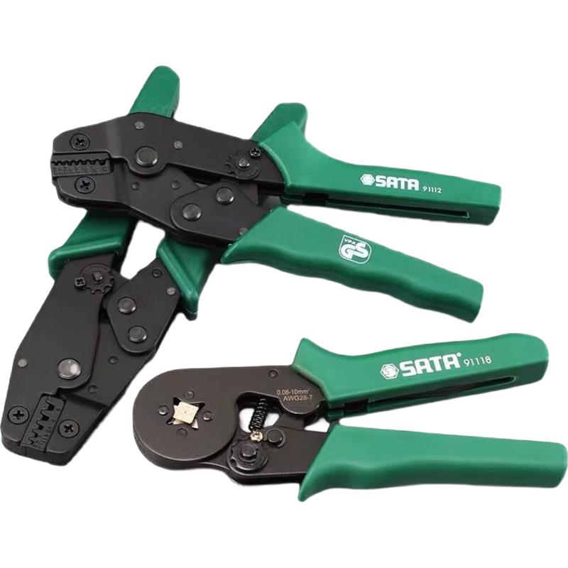 SATA 91106 10-inch Non-Insulated Terminal Crimping Pliers