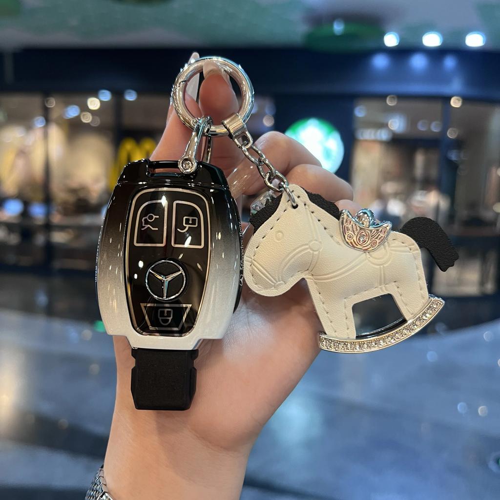 ULA5 Key Fob Cover For Mercedes Benz A B C E S Class W204 W205 W212 W213 W176 GLC MAYBACH Keyless Soft Case