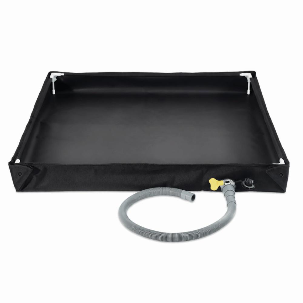 31.5x31.5x3.9 Inch Shower Tray Foldable Shower Pan Portable Shower Base Outdoor