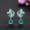Lindon Fashion Copper Alloy Zircon Jewellery Drop Earrings For Women Wedding Party Gifts