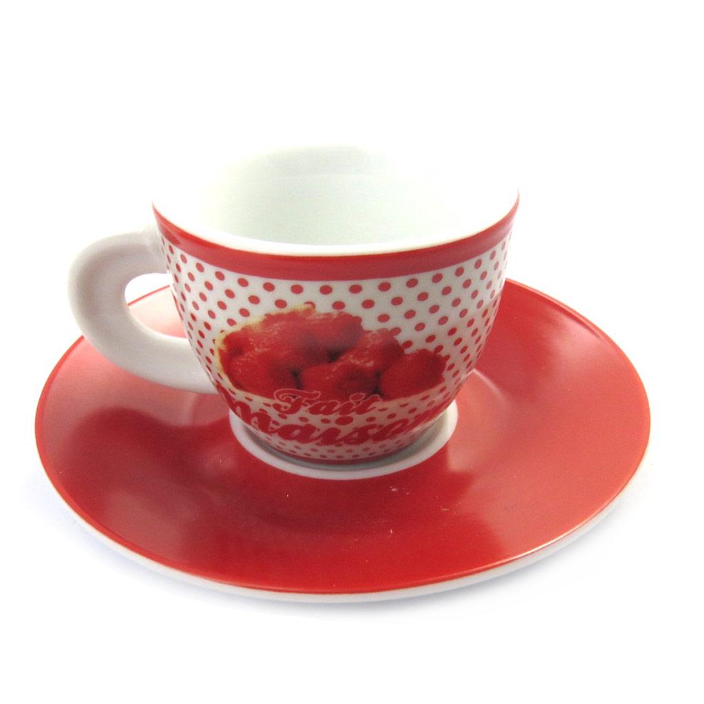 Les Trésors De Lily [M6364] - Box of 2 Homemade 'Terroir Français' Coffee Cups - 5x6 Cm
