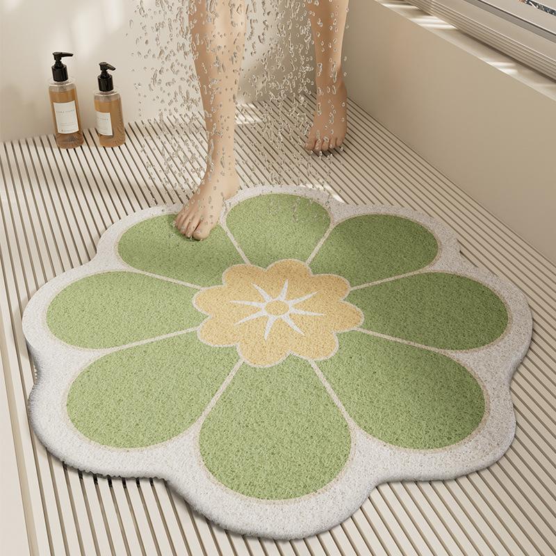 Flower Shaped Bathroom Anti Slip Floor Mat Shower Room Anti Slip Foot Mat Bathroom Floor Mat