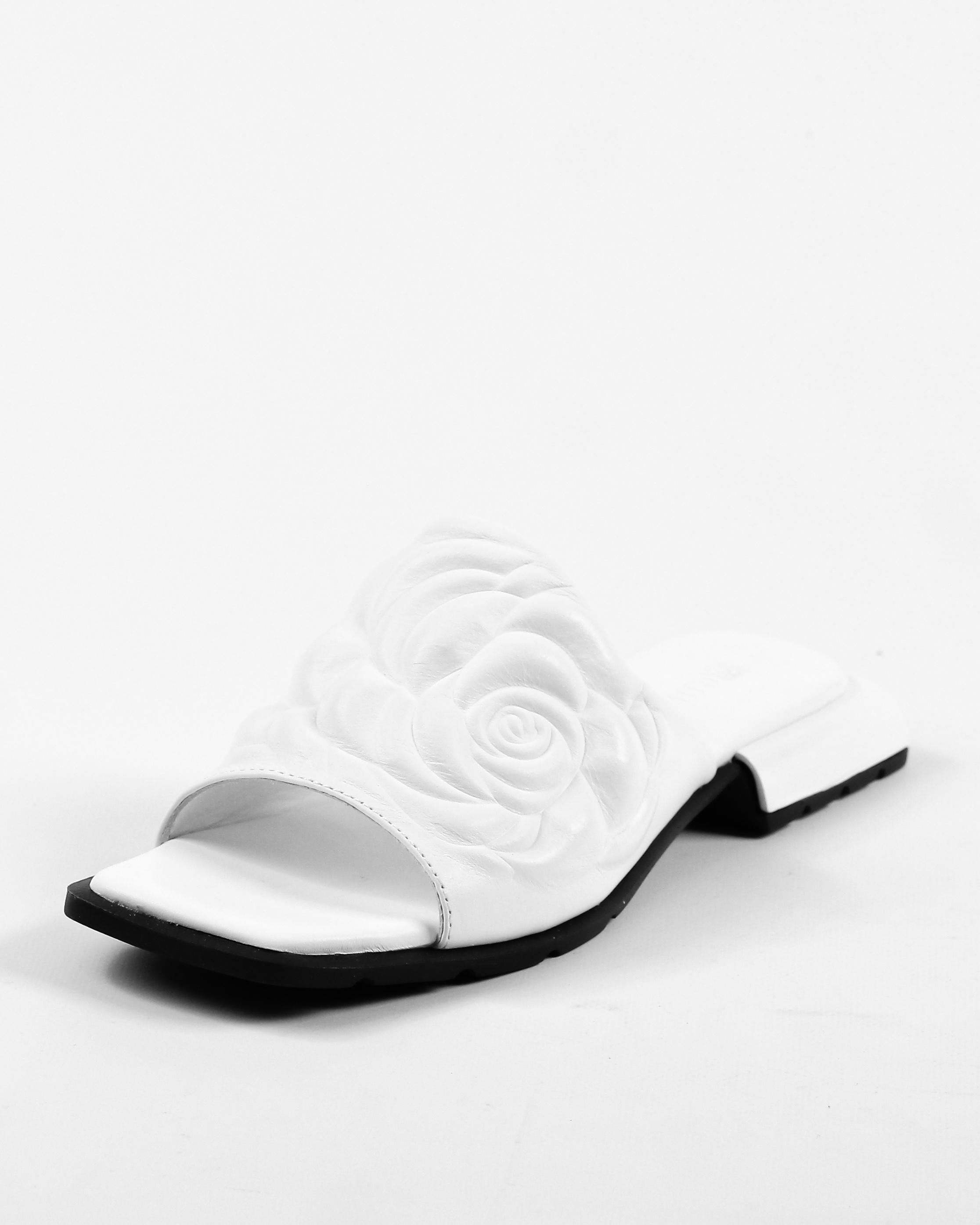 

Шльопанці жіночі Guero 580470 36 Білі шкіра троянди 36 білий