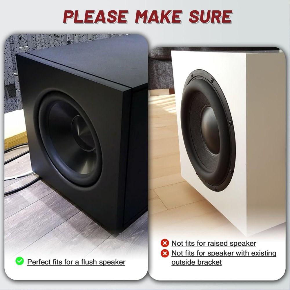 With Mounting Screws Subwoofer Grill Black Protective Case Speaker Grill Cover Mesh Car Speaker