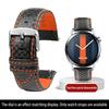 Calfskin strap Bracelet Carbonfiber Grain Watchband 18mm 20mm Red Orange Stitching Watch Band 21mm 22mm 23mm 24mm Watch Strap