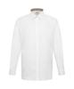 DAKS SHIRTS Easy Care Cotton Blend Solid Shirt Comfort Slim Fit White_Dma1Shdl202A1