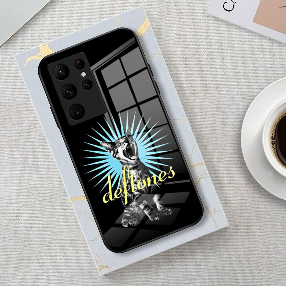 Deftones Band Phone Case For Samsung S26 S25 Edge Ultra 23 22 21 20 Ultra Plus S24 Fe Glass Cover