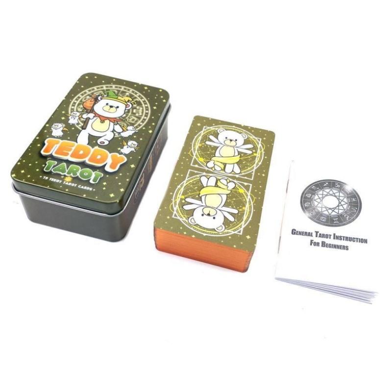 78Pcs Longest Dream Tarot Card Set Divination Tool With Detailed Guidebook Colorful Frame Fortune Telling Cards