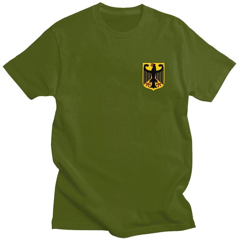 Custom Male Coat Of Arms Of Germany T Shirt Short Sleeve Cotton Tshirt Tshirt Leisure German Flag Eagle Tee Slim Fit Clothing