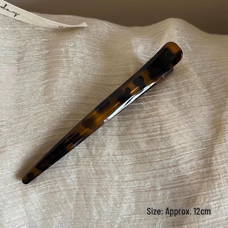 Leopard Print Duckbill Hair Clip for Stylish Side Bangs