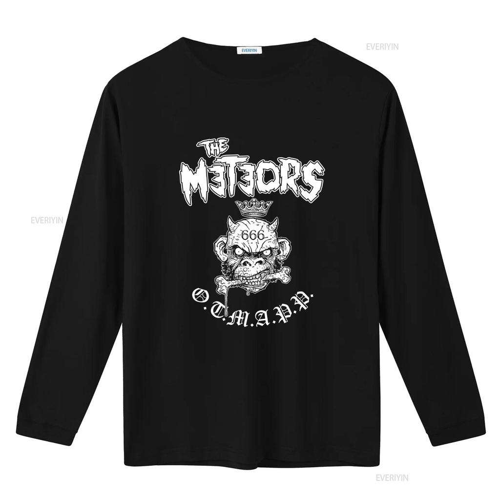 The Meteors Rock Band Artwork T Shirt Black  S 5Xl 2F188 vintage Washed graphic homme Casual Stylish designer clothes