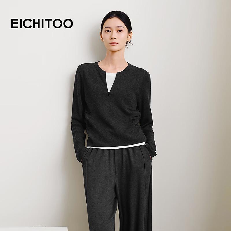 Women s Faux Two-Piece Knit Sweater M