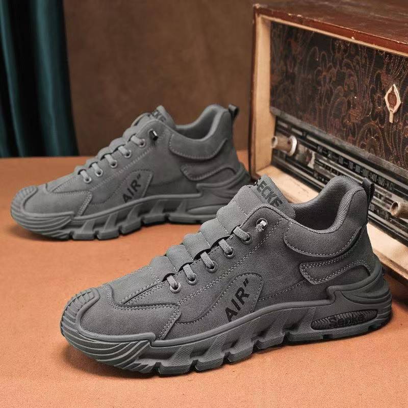 Men's Work Boots Waterproof Anti-slip Wear-resistant Slip-on Lightweight Soft-soled Casual for Office and Work Comfortable Sports Shoes