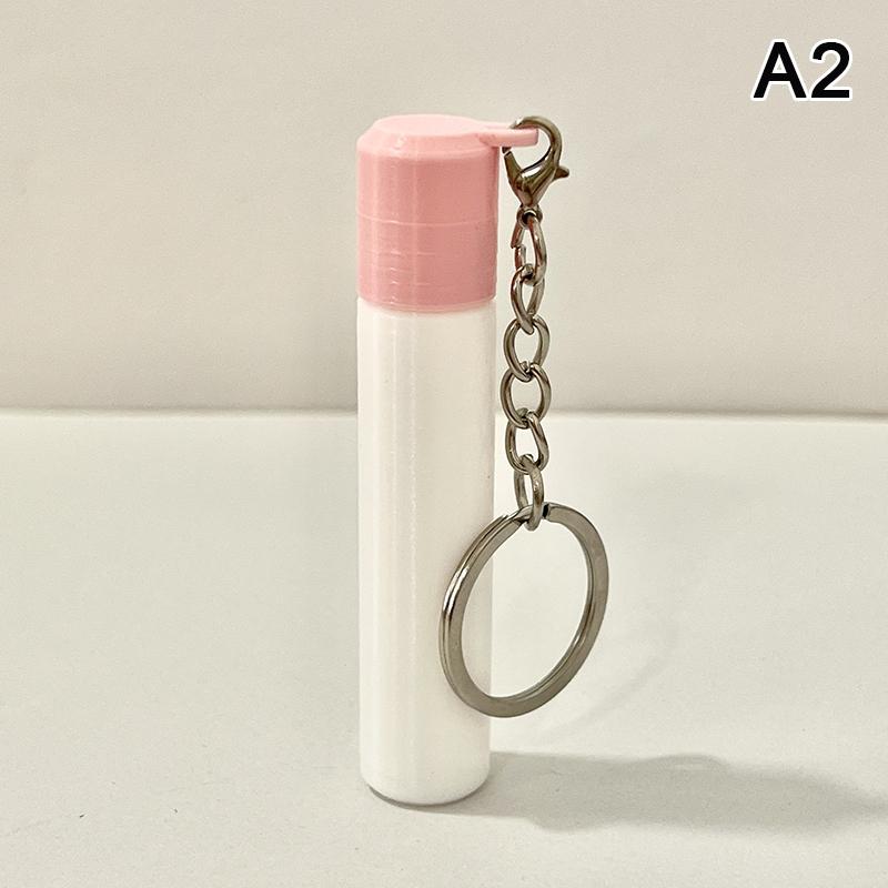 Portable Cotton Swab Toothpick Case with Chain Keychain Mini Storage Box for Toothpick Medicine Pills