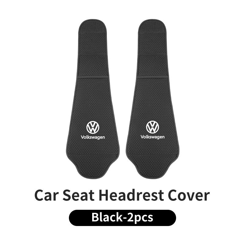 Hub Caps Car Seat Headrest Protector Cover Ice Silk Neck Pillowcase Accessories For Volkswagen VW Scirocco Jetta Beetle Golf Pas
