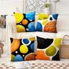 4Pcs Watercolor Planet Double-Sided Printed Throw Pillow Covers, Vibrant Space Planet Print Cushion Cases Bold Modern Home Decor