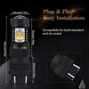 4X 3157 3457 4157NA LED Switchback White Yellow amber Turn Signal Light 16K EA