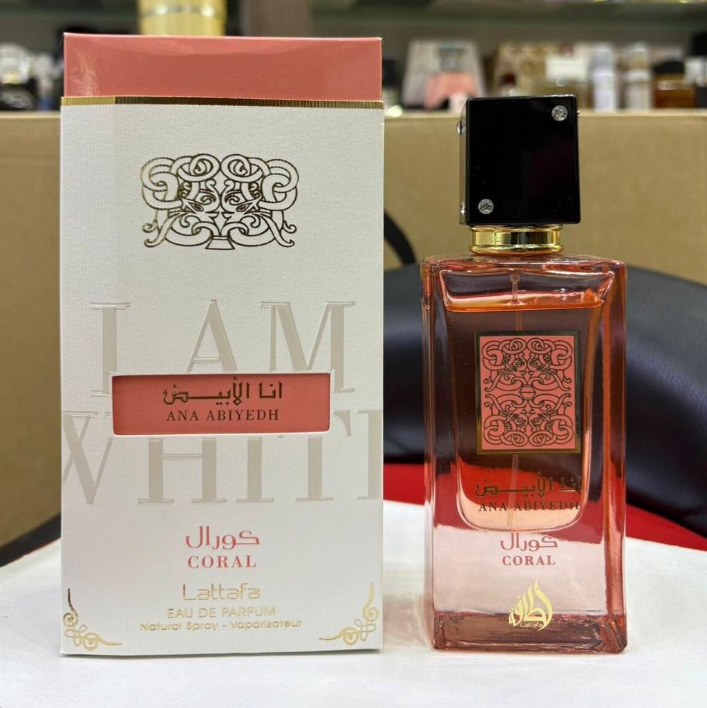 Lattafa Ana Abiyedh Pink Luxury Perfume for Women, Arabian Dubai Import, Long Lasting Eau de Parfum, Floral Fruity Fragrance, Elegant & Alluring, 50ml
