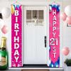 Happy Birthday Door Banner Decorations Porch Banners for Men Women Birthday Porch Sign Party Supplies Decoration for Outdoor Indoor Birthday Decor