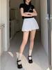 Women's Summer High-Waist Pleated Skort - Slimming, Girly Style, New Arrival