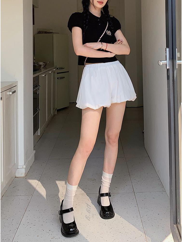 Women's Summer High-Waist Pleated Skort - Slimming, Girly Style, New Arrival