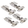 4Sets Hinges for Cabinet Kitchen W/Damping Buffer Door Bisagra Cold Rolled Steel HardwareStraight