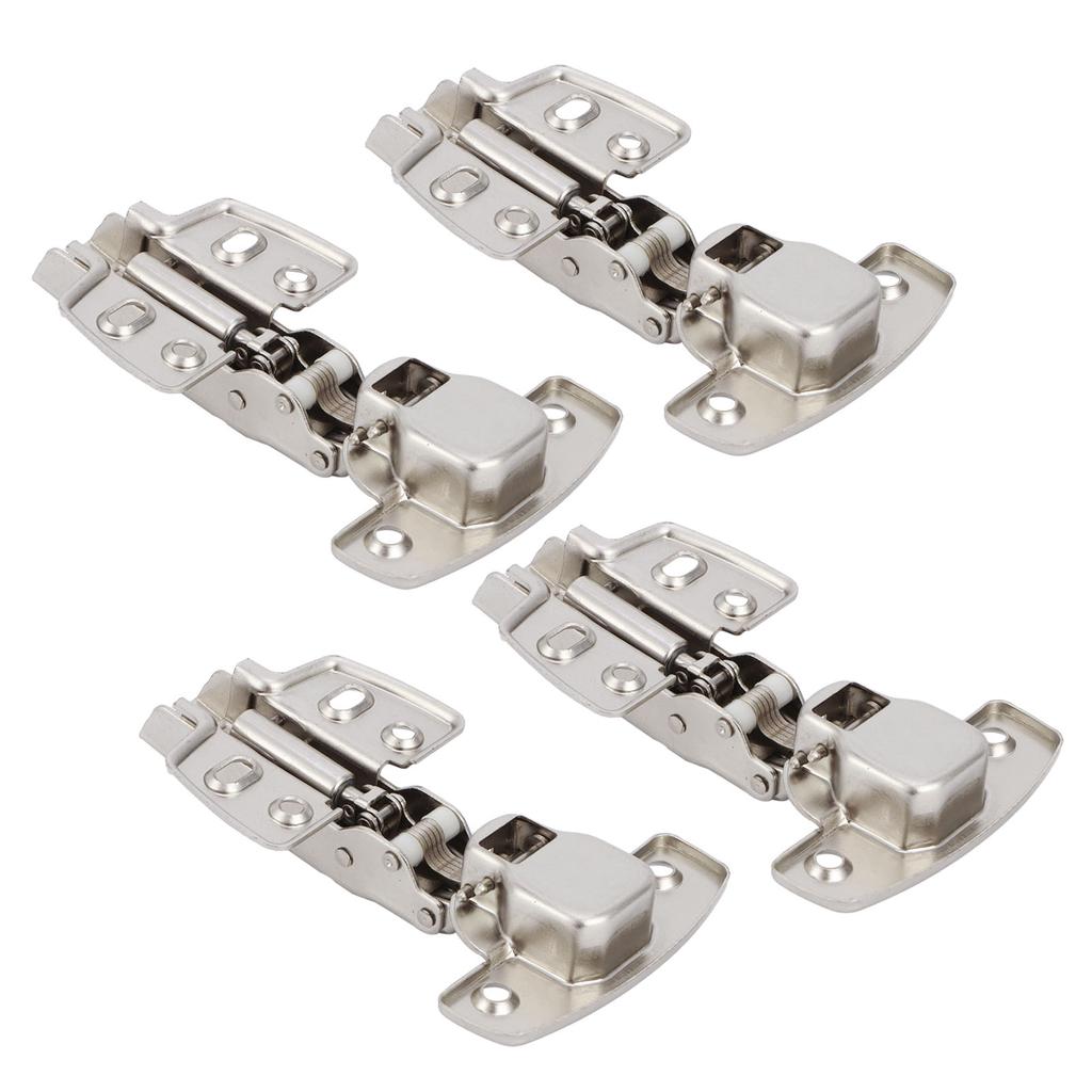 4Sets Hinges for Cabinet Kitchen W/Damping Buffer Door Bisagra Cold Rolled Steel HardwareStraight