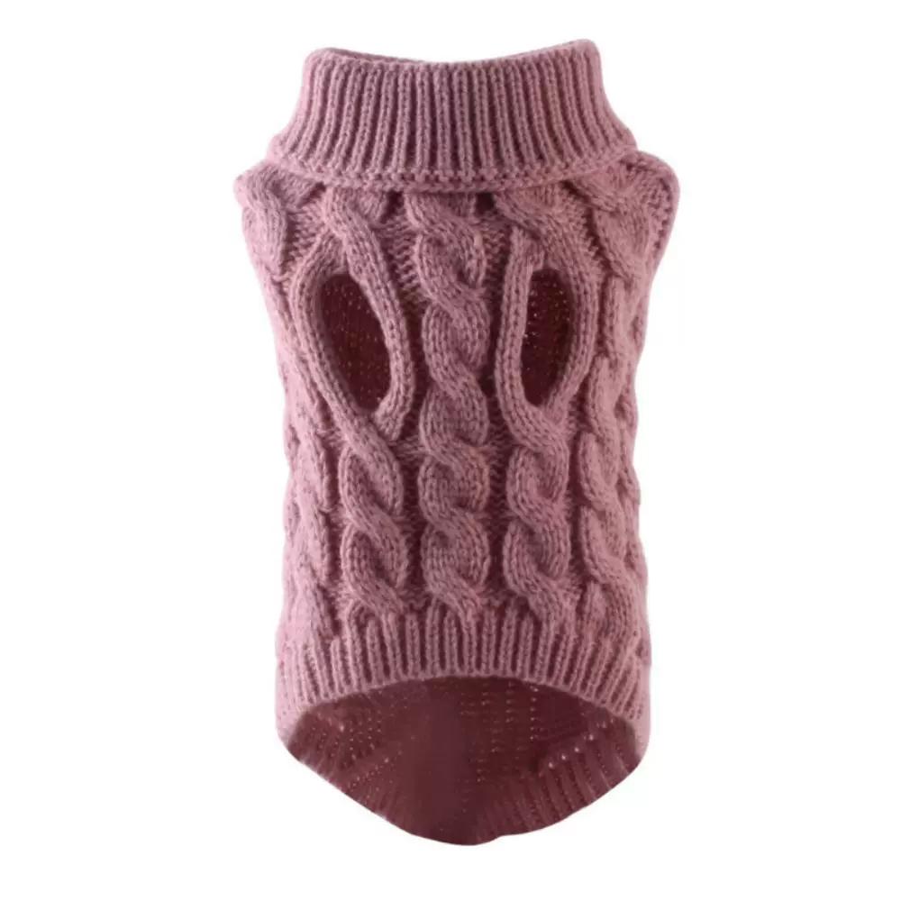 

Warm Dog Cat Sweater Clothing Winter Turtleneck Knitted Pet Cat Puppy Clothes Costume For Small Dogs Cats Chihuahua Outfit Vest S