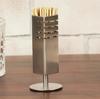Trifri Toothpick Dispenser Compact Stainless Steel Cocktail Picks Holder For Patio Stool & Dinner Table one rectangular Shaped Box with stand Holder
