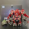 AOYI Cool 8 IN 1 Transformation Devastator Toys Boy Anime Hook Action Figures Robot Car Engineering Vehicle Model Kids H6001-8B