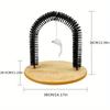 Cat Arch Self Grooming and Massage Toy Hair Brush Cat Scratching Toy for Cats Kittens Interactive Toys
