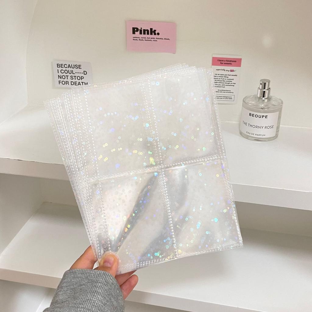 A5 Star Transparent Cover Binder Pocard Holder Idol Kpop Po Album Po Collect Book Zipper Bag Storage School Stationery