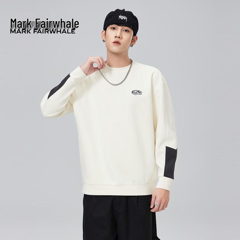 Mark Fairwhale Men's Patchwork Pullover Sweatshirt
