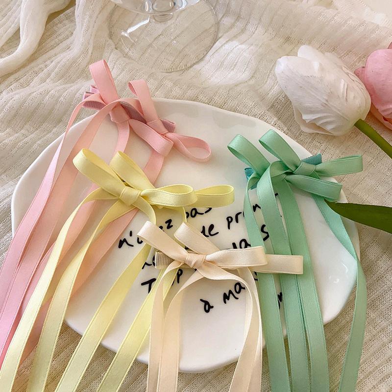 2Pcs Vintage Large Velvet Bow Hair Clip Trend Ribbon Barrettes For Girl Hair