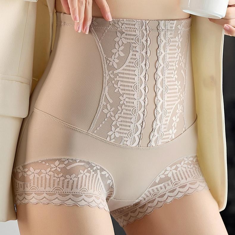 Calcinha de seda gelo de verão para mulheres cintura alta moldar calcinha pós-parto barriga controle quadril elevador calcinha corpo shaper calças