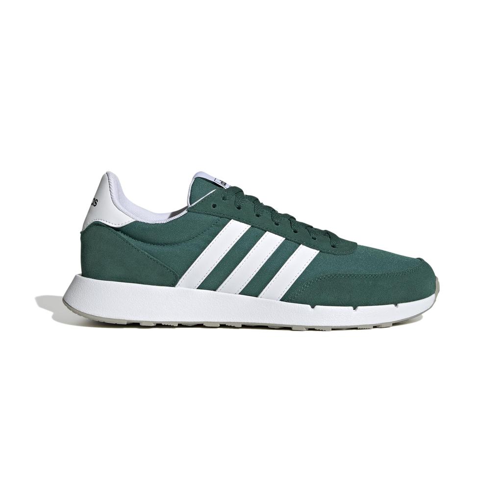 Adidas Run 60s College Gray cm 2.0 Men's Sneakers, Green/Footwear White/Metal (H00354), 30.0
