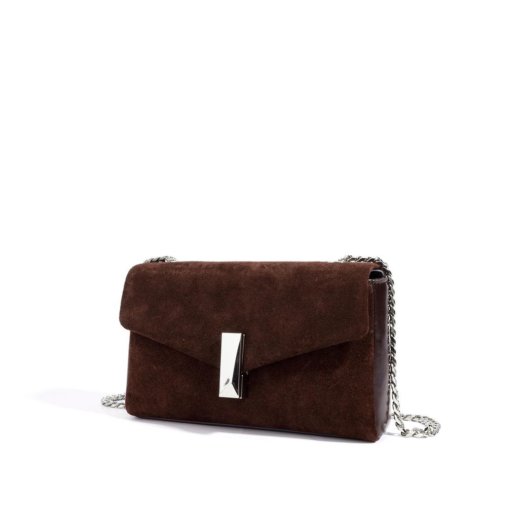 New High-end Sense, Small and Exquisite Clutch Bag, Shoulder Messenger Women's Bag, Genuine Leather Matte Cowhide Women's Bag