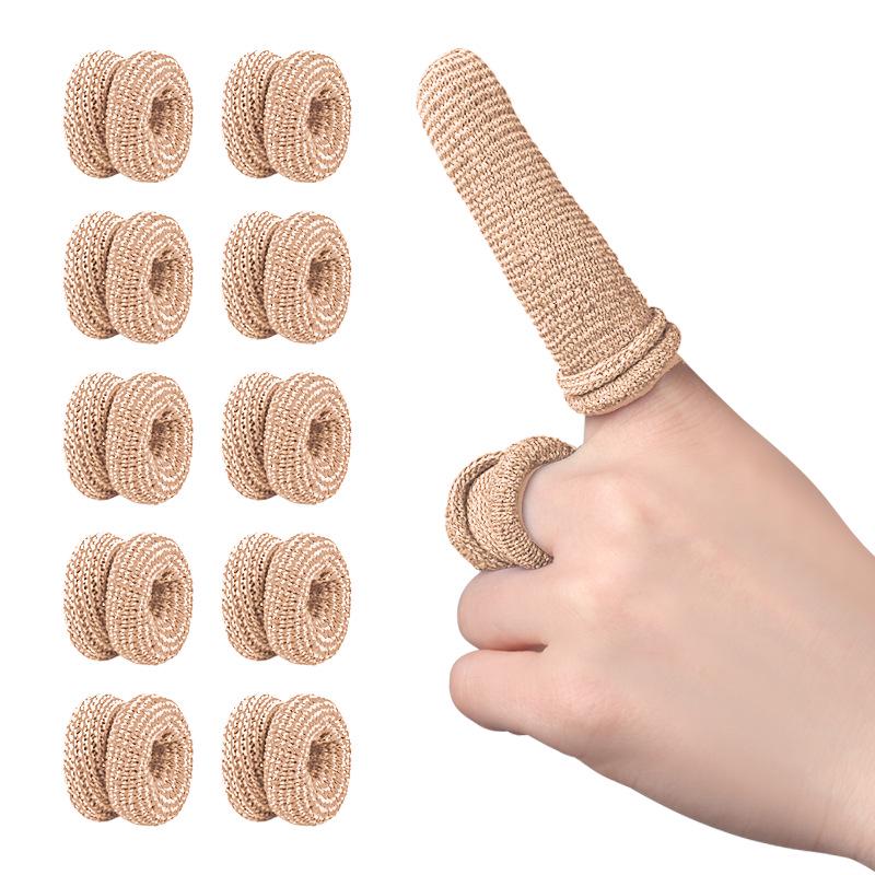 Breathable Tubular Finger Protector with Soft Rebound & Supportive Bandage for Sports