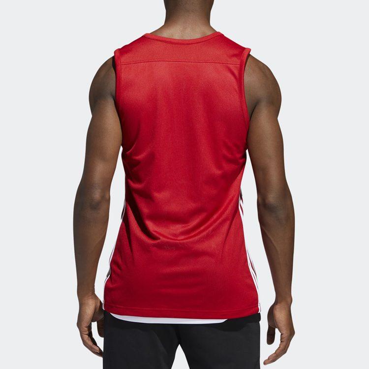 Adidas Basketball Jerseys Men's Red/White Moderate Straight Fit DY6595