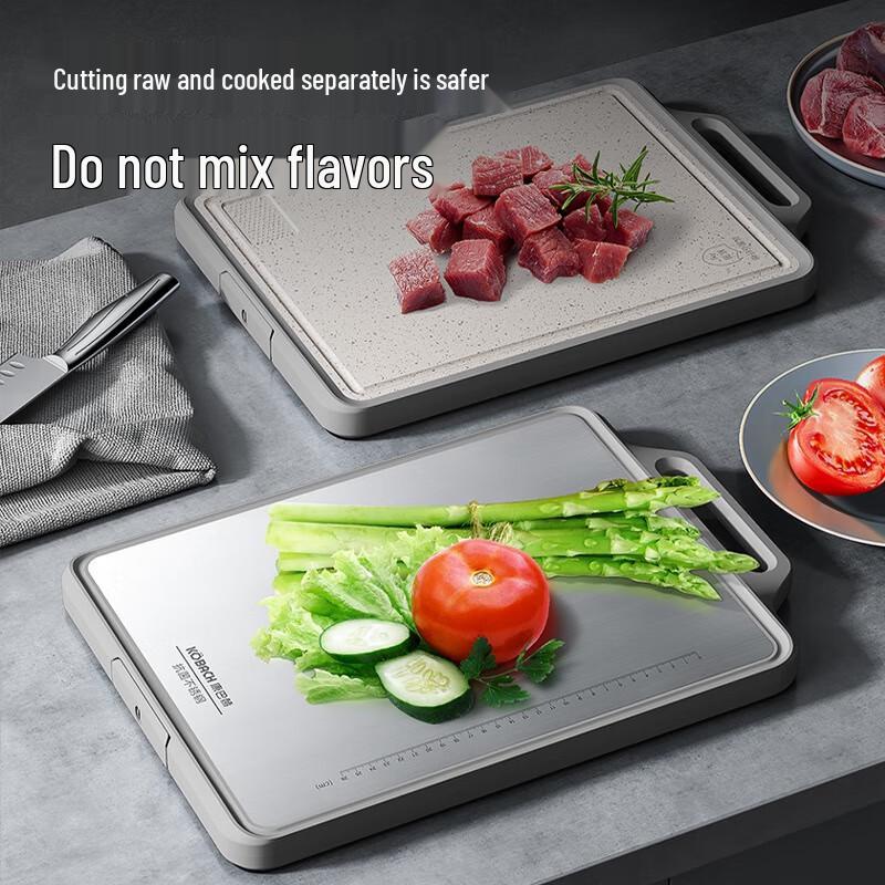 Kangbach Double-sided Antibacterial Stainless Steel Chopping Board