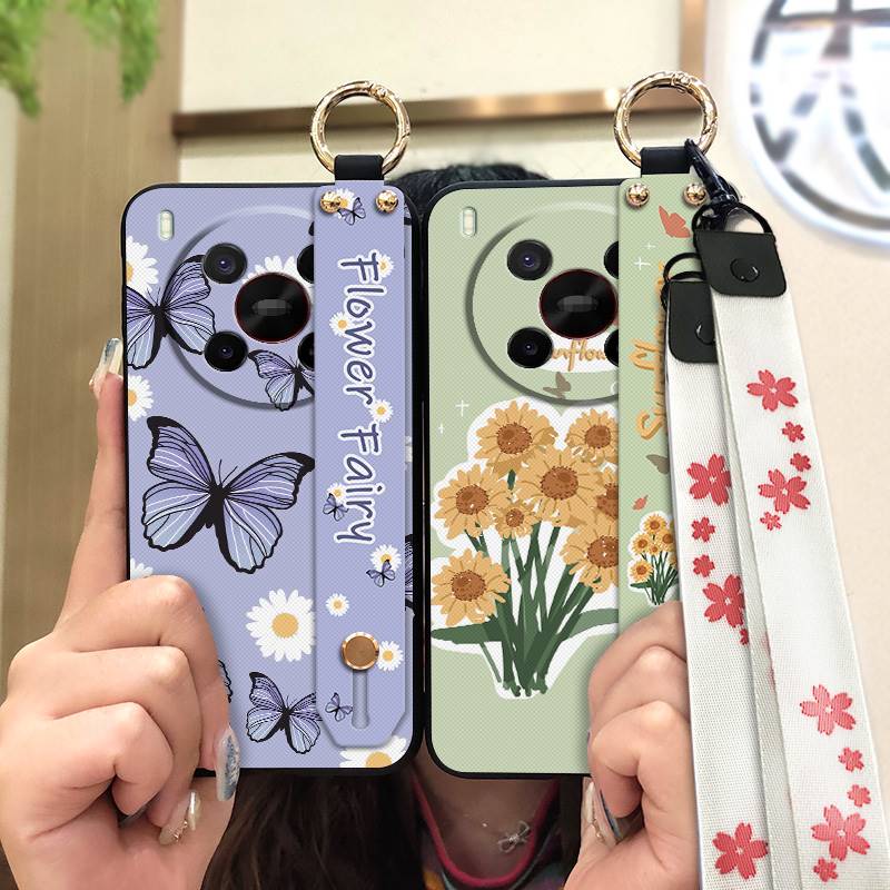 Lanyard Dirt-resistant Phone Case For ZTE Blade V70 Max/Nubia V70 Max Phone Holder Wrist Strap Fashion Design Wristband