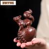 Purple Clay Squirrel Grape Tea Pet Creative Tea Spirit Tea Figurine Play Toys Tea Statue Ornaments Cha Accessories Collection